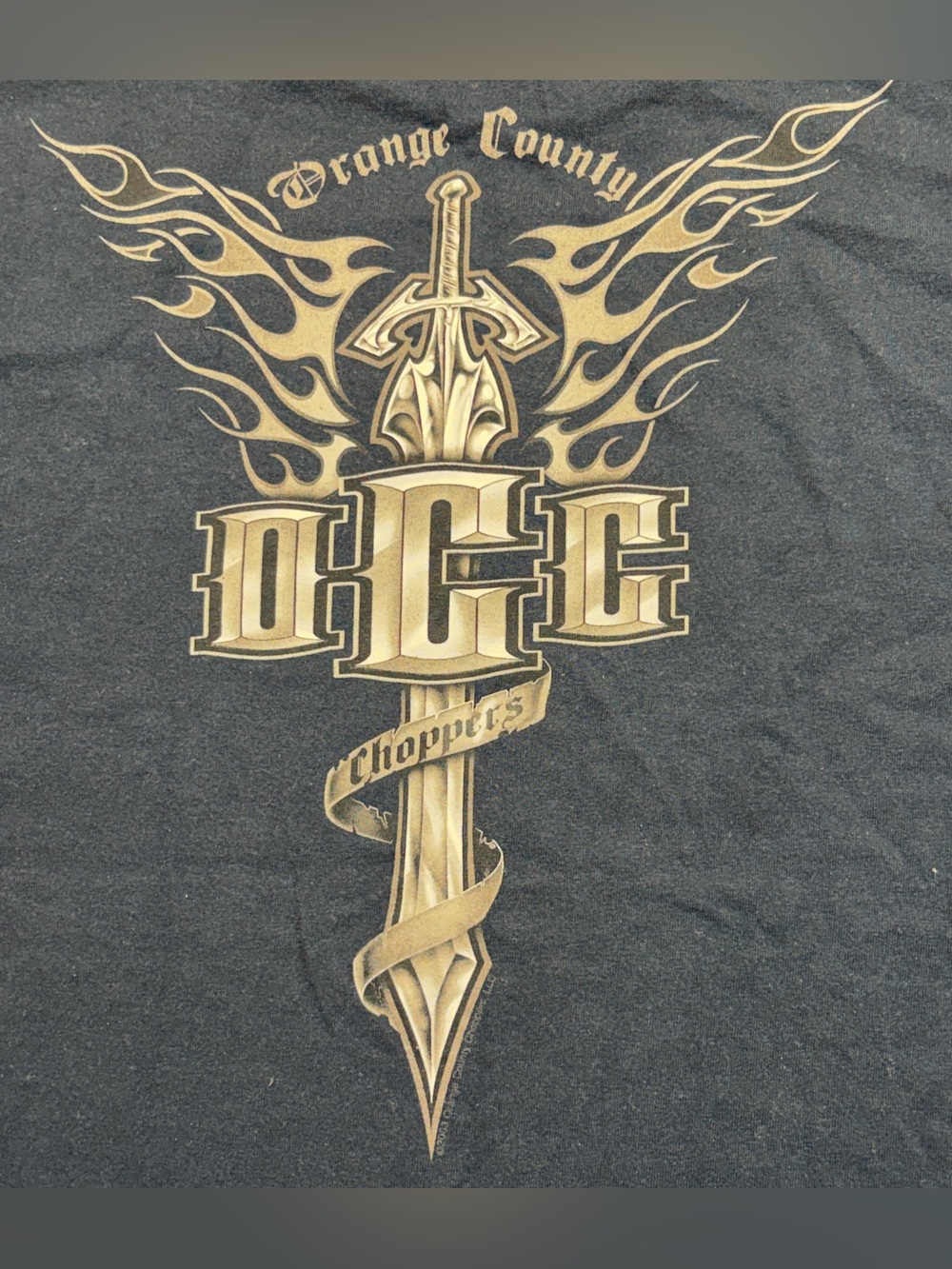 Vintage 2003 Orange County Choppers T Shirt XL Tennessee River Tag OCC Sword Y2K - Picture 8 of 9